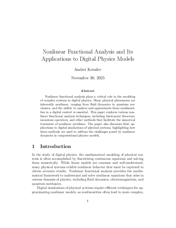 (PDF) Nonlinear Functional Analysis and Its Applications to Digital ...
