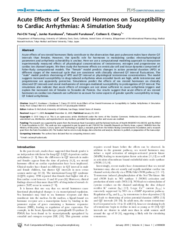 (PDF) Acute Effects of Sex Steroid Hormones on Susceptibility to ...