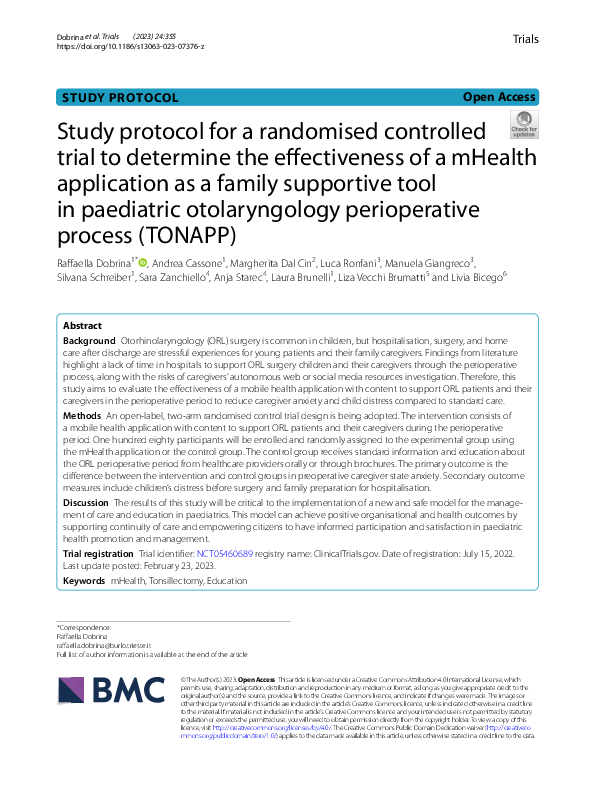 (PDF) Study protocol for a randomised controlled trial to determine the ...