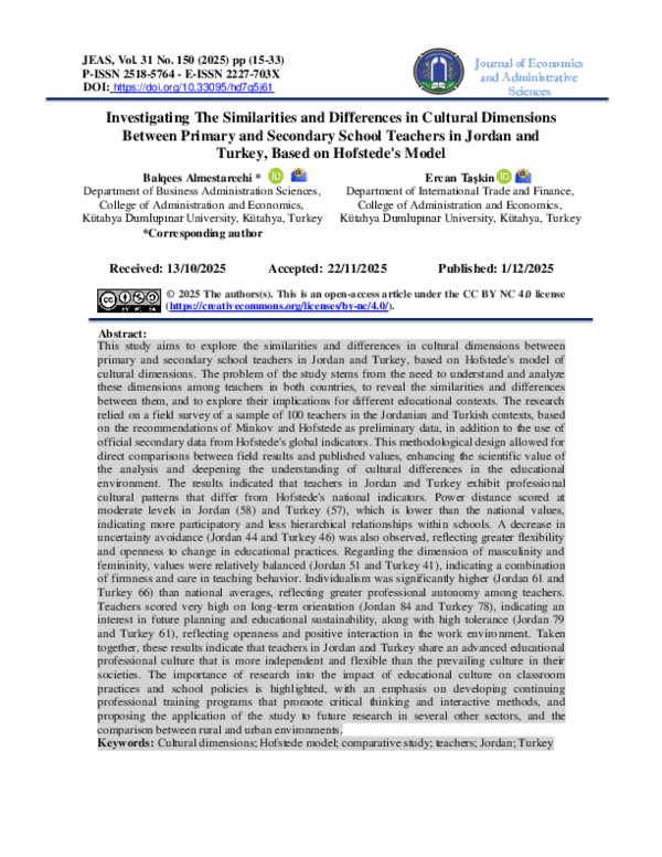(PDF) Investigating The Similarities and Differences in Cultural ...