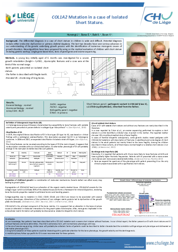 (PDF) COL1A2 mutation in a case of isolated short stature