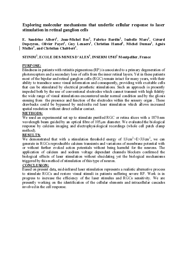 (PDF) Exploring Molecular Mechanisms That Underlie Cellular Response to ...