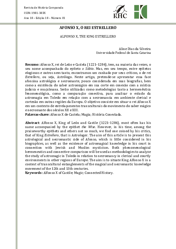(PDF) AFONSO X, O REI ESTRELLERO ALFONSO X, THE KING ESTRELLERO