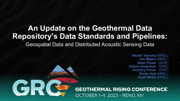 (PDF) An Update on the Geothermal Data Repository's Data Standards and ...