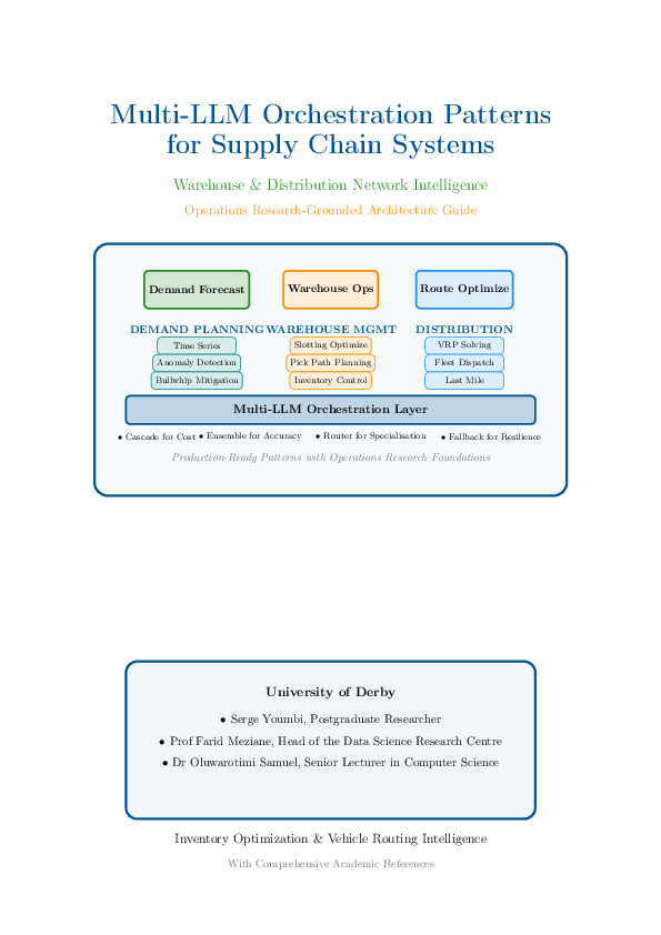 (PDF) Multi-LLM Orchestration Patterns for Supply Chain Systems