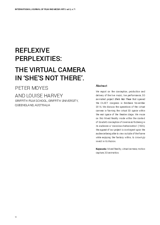 (PDF) Reflexive perplexities : the virtual camera in ‘she’s not there’