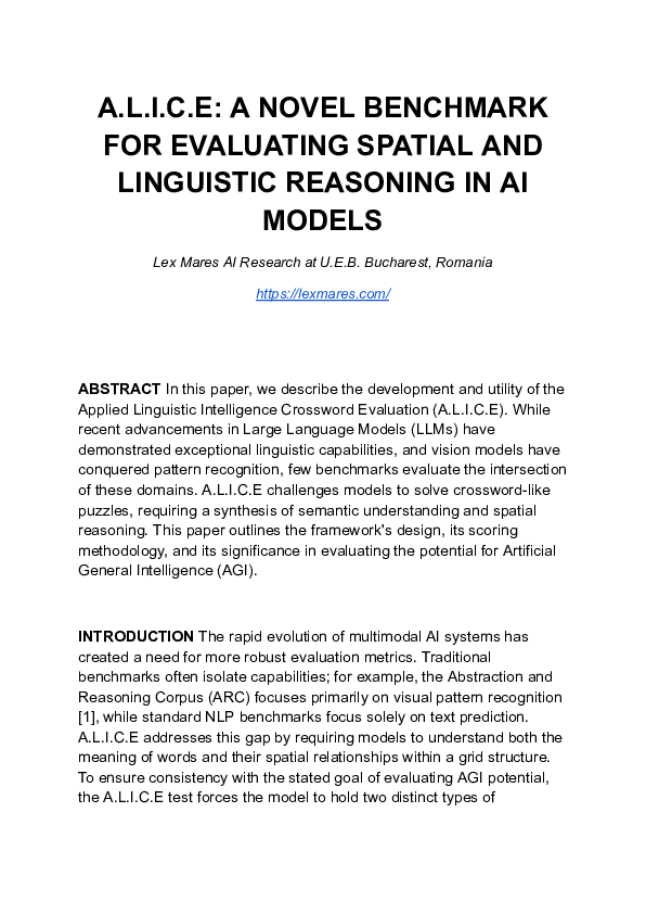(PDF) A.L.I.C.E: A NOVEL BENCHMARK FOR EVALUATING SPATIAL AND ...
