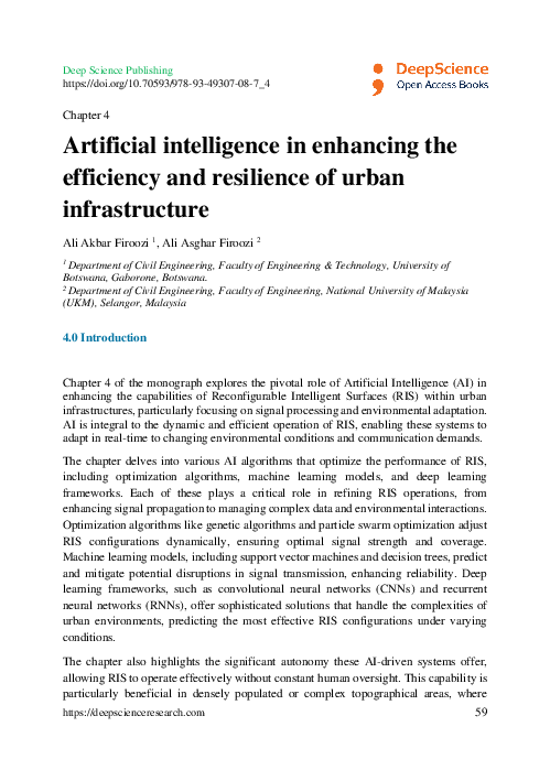 (PDF) Artificial intelligence in enhancing the efficiency and ...