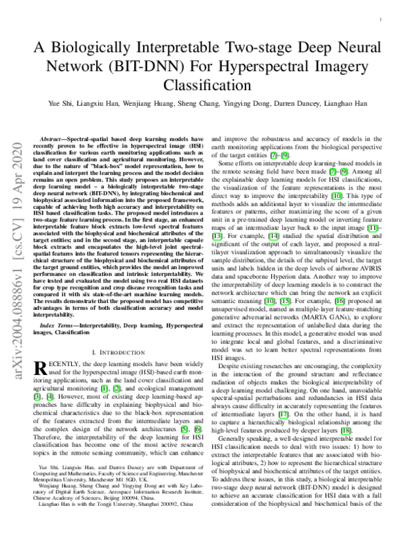 (PDF) A Biologically Interpretable Two-stage Deep Neural Network (BIT ...