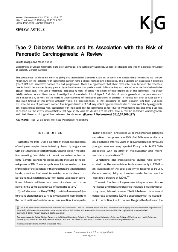 (PDF) Type 2 Diabetes Mellitus and Its Association with the Risk of ...