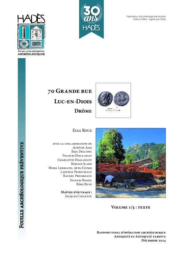 (PDF) Elsa Roux (dir.), Luc-en-Diois (26),70 Grande Rue , Rapport final ...