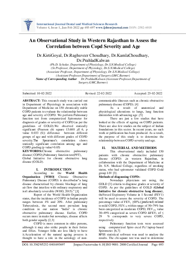 (PDF) An Observational Study in Western Rajasthan to Assess the ...