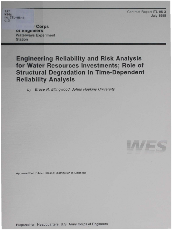 (PDF) Engineering Reliability and Risk Analysis for Water Resources ...