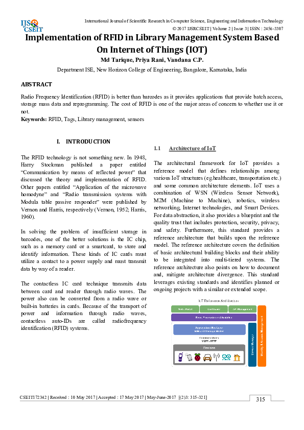 (PDF) Implementation of RFID in Library Management System Based On ...