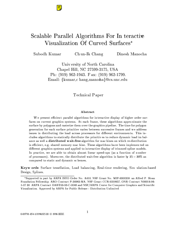 (PDF) Scalable parallel algorithms for interactive visualization of ...