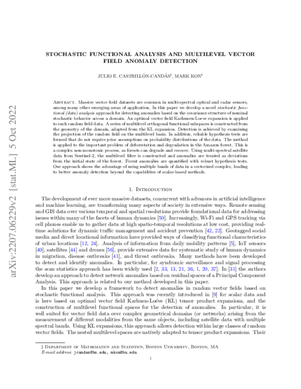 (PDF) Stochastic Functional Analysis and Multilevel Vector Field ...