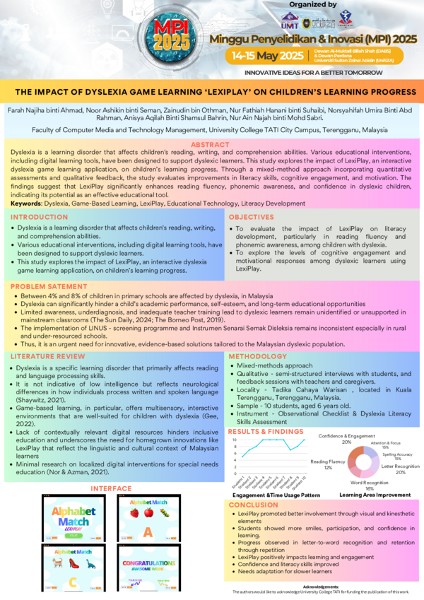 (PDF) THE IMPACT OF DYSLEXIA GAME LEARNING ‘LEXIPLAY’ ON CHILDREN’S ...