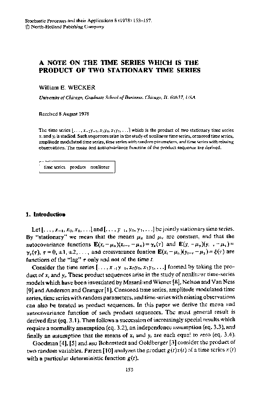 (PDF) A note on the time series which is the product of two stationary ...