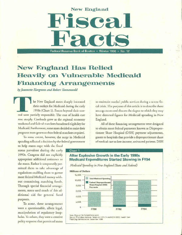 (PDF) New England has relied heavily on vulnerable Medicaid financing ...