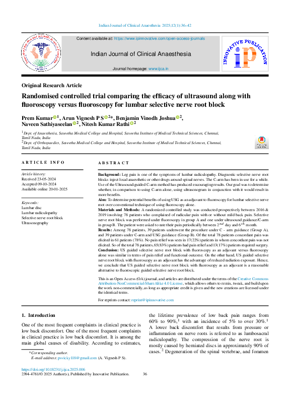 (PDF) Randomised controlled trial comparing the efficacy of ultrasound ...