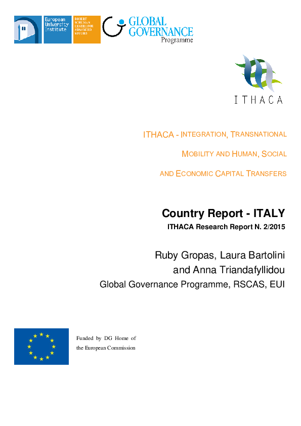 (PDF) Country report : Italy