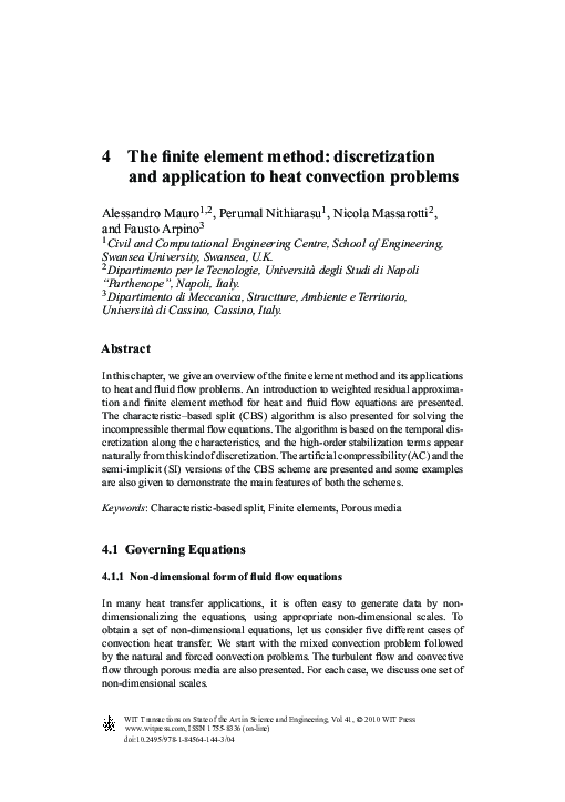 (PDF) 4 The finite element method: discretization and application to ...
