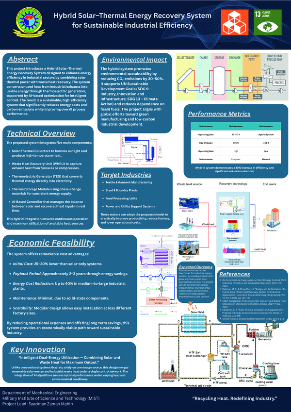 (PDF) Final Hybrid Solar Thermal Energy Recovery System for Sustainable ...