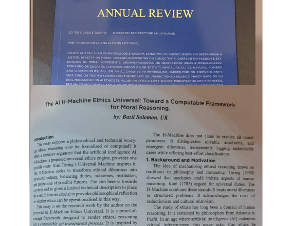 (PDF) The AI H-Machine Ethics Universal: Toward a Computable Framework ...