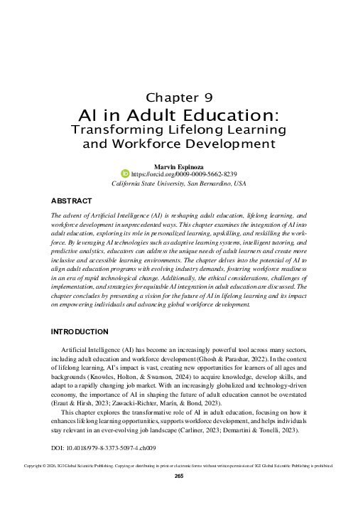 (PDF) AI in Adult Education: Transforming Lifelong Learning and ...