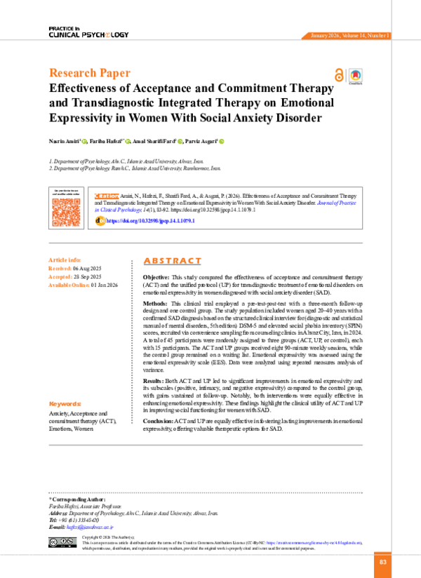 (PDF) Effectiveness of Acceptance and Commitment Therapy and ...