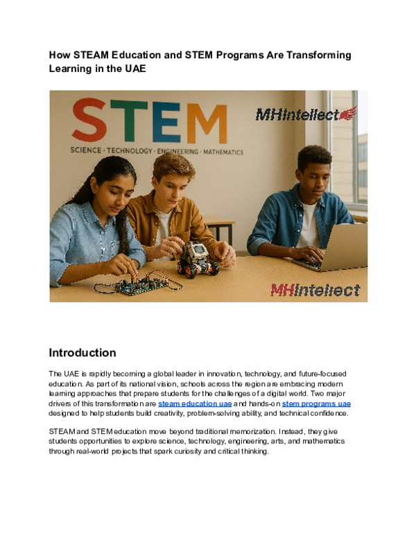 (PDF) How STEAM Education and STEM Programs Are Transforming Learning ...