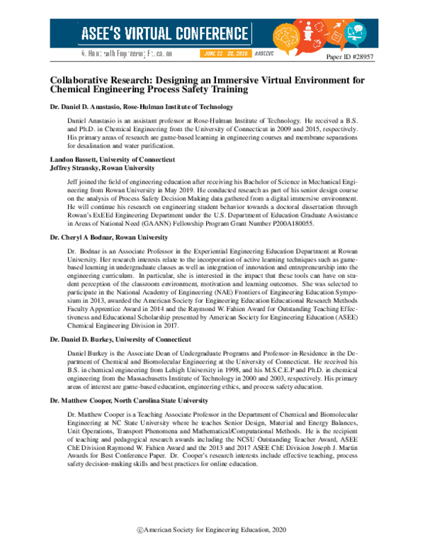 (PDF) Collaborative Research: Designing an Immersive Virtual ...