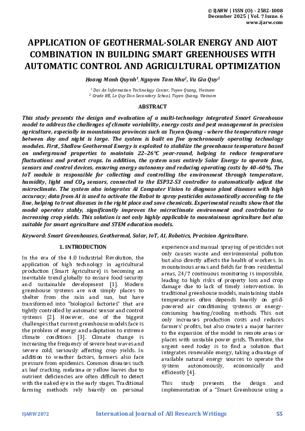 (PDF) APPLICATION OF GEOTHERMAL-SOLAR ENERGY AND AIOT COMBINATION IN ...