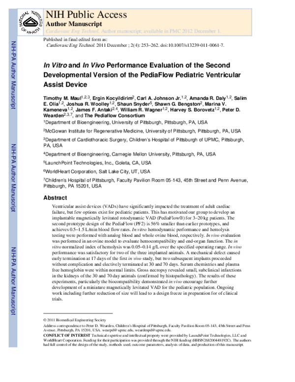 (PDF) In Vitro and In Vivo Performance Evaluation of the Second ...