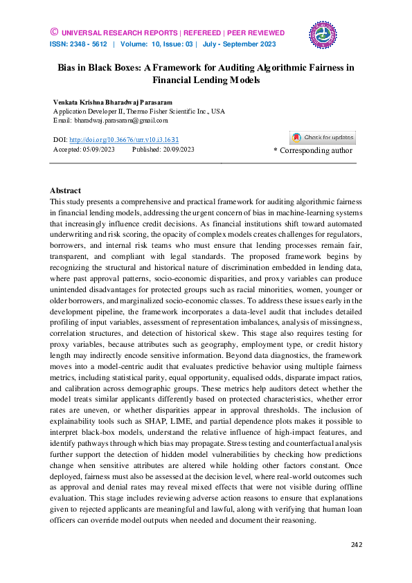(PDF) Bias in Black Boxes: A Framework for Auditing Algorithmic ...