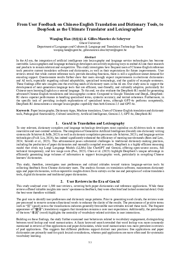 (PDF) From User Feedback on Chinese-English Translation and Dictionary ...