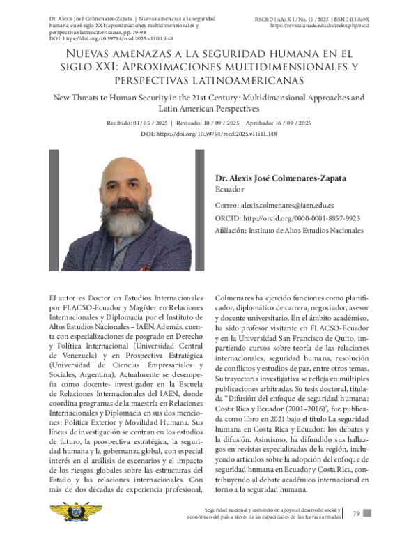 (PDF) New Threats to Human Security in the 21st Century ...