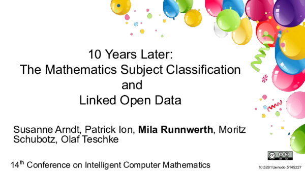 (PDF) 10 Years Later: The Mathematics Subject Classification and Linked ...