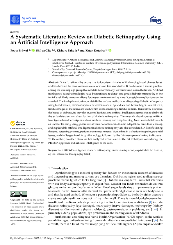 (PDF) A Systematic Literature Review on Diabetic Retinopathy Using an ...
