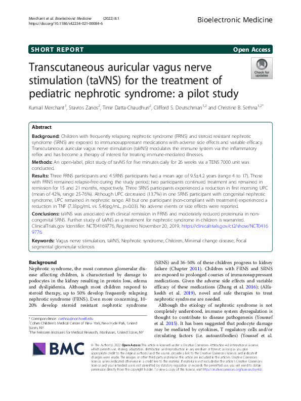 (PDF) Transcutaneous auricular vagus nerve stimulation (taVNS) for the ...
