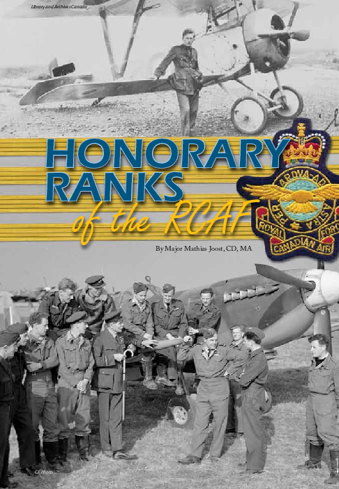 (PDF) Joost Honorary Ranks of the RCAF