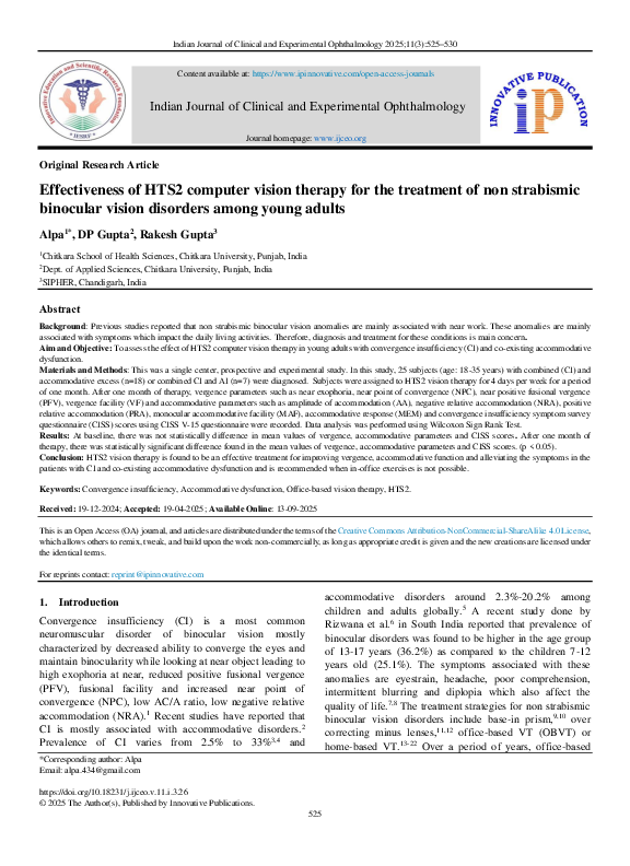 (PDF) Effectiveness of HTS2 computer vision therapy for the treatment ...