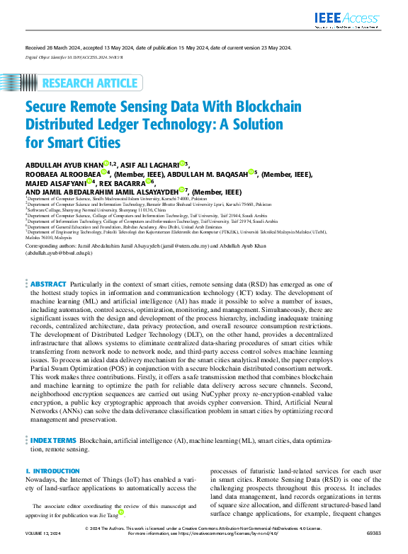 (PDF) Secure Remote Sensing Data With Blockchain Distributed Ledger ...
