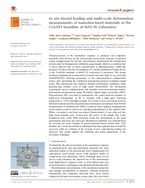 (PDF) In situ biaxial loading and multi-scale deformation measurements ...