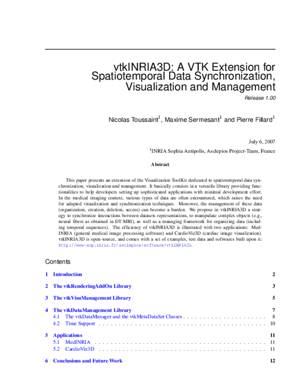 (PDF) vtkINRIA3D: A VTK Extension for Spatiotemporal Data ...