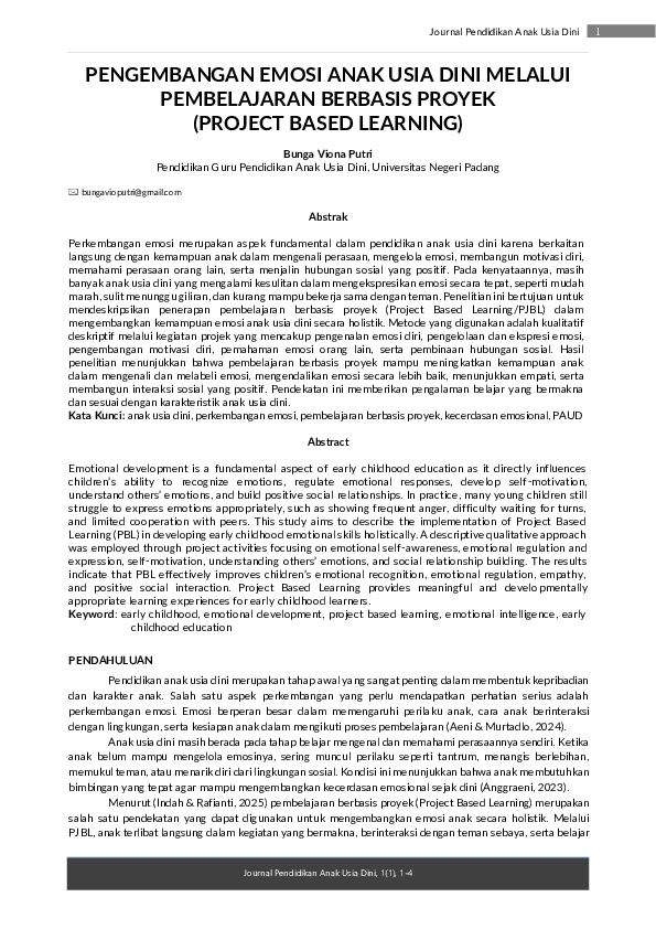 (PDF) Journal Pendidikan Anak Usia Dini PENGEMBANGAN EMOSI ANAK USIA ...