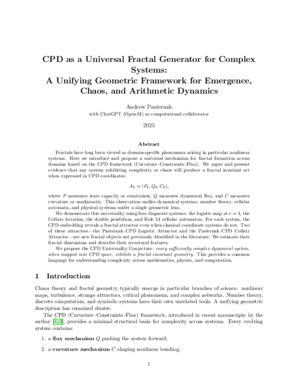 (PDF) CPD as a Universal Fractal Generator for Complex Systems: A ...