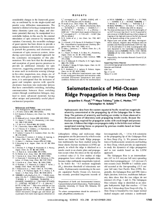 (PDF) Seismotectonics of Mid-Ocean Ridge Propagation in Hess Deep
