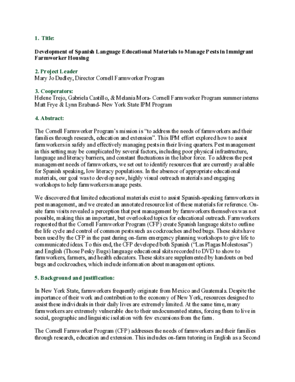 (PDF) Development of Spanish Language Educational Materials to Manage ...