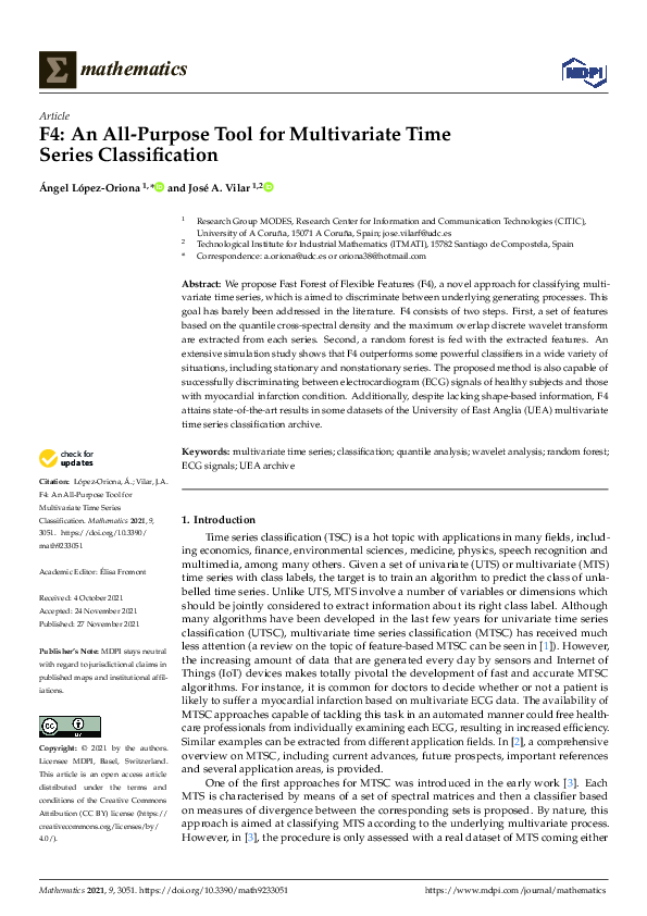 (PDF) F4: An All-Purpose Tool for Multivariate Time Series Classification
